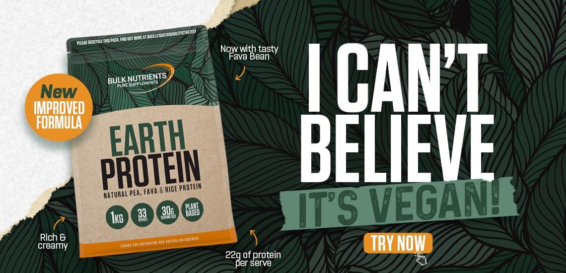 I can't believe it's vegan! New improved Formula - Earth Protein - Try Now! I can't believe it's vegan! New improved Formula - Earth Protein - Try Now!